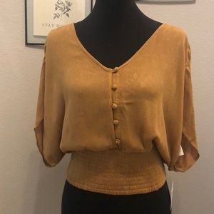 O’Neill Turner Gold Embroidery Top